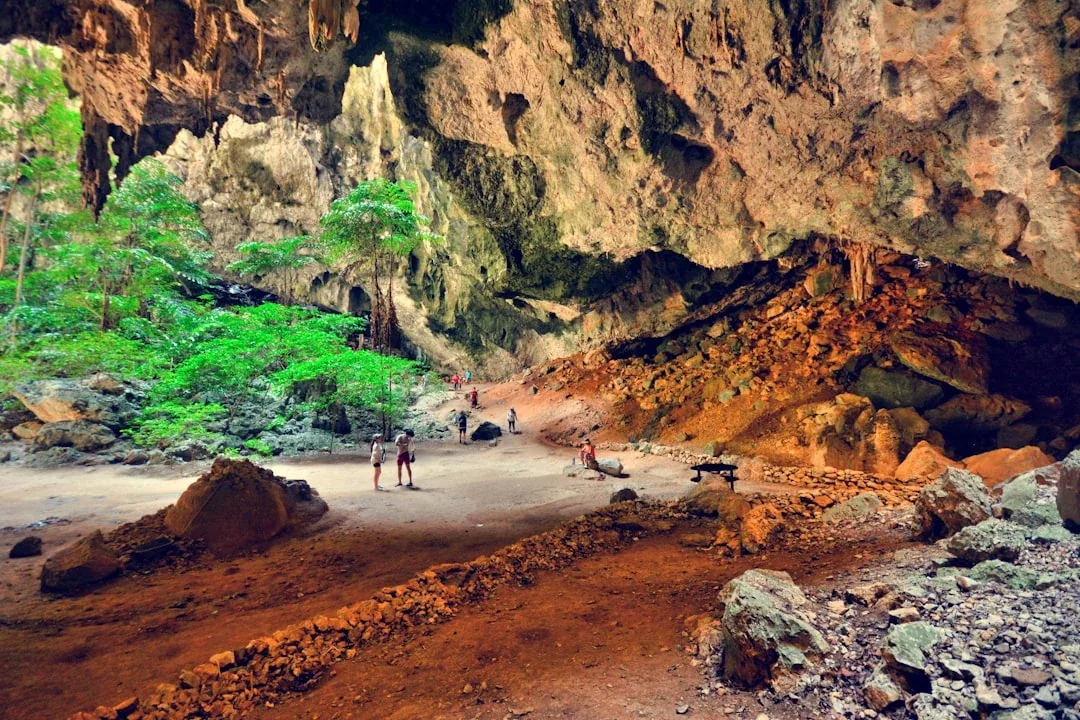 Interior view of Phraya Nakhon Cave in Prachuap Khiri Khan province